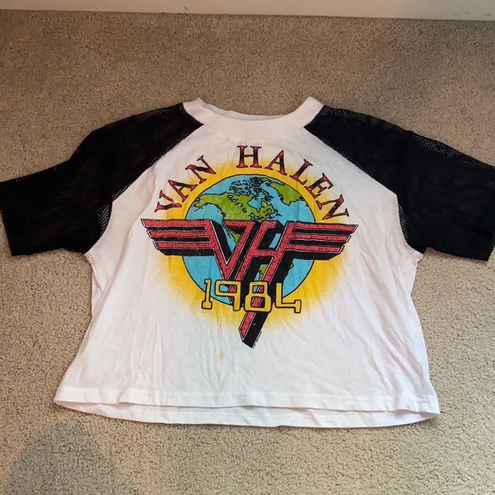 Van Halen Graphic Cropped Tee